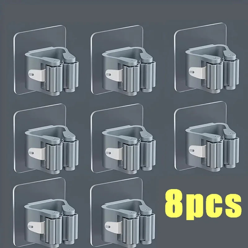 Self-Adhesive Mop & Broom Holder