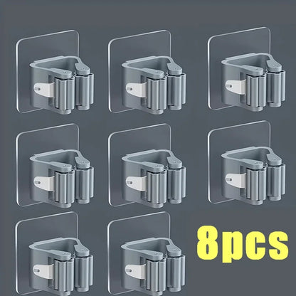 Self-Adhesive Mop & Broom Holder