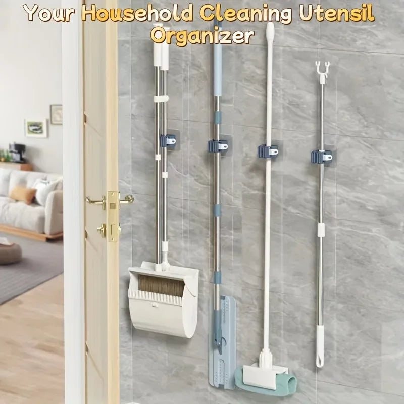 Self-Adhesive Mop & Broom Holder