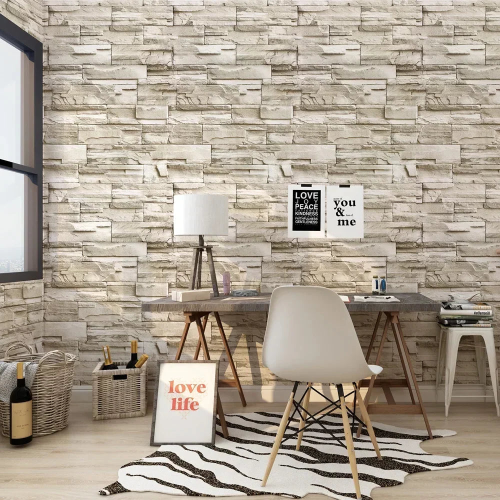Faux Brick Peel & Stick Wallpaper