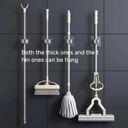 Self-Adhesive Mop & Broom Holder