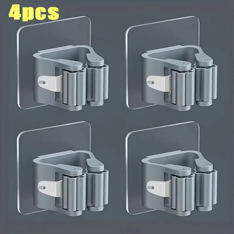 Self-Adhesive Mop & Broom Holder